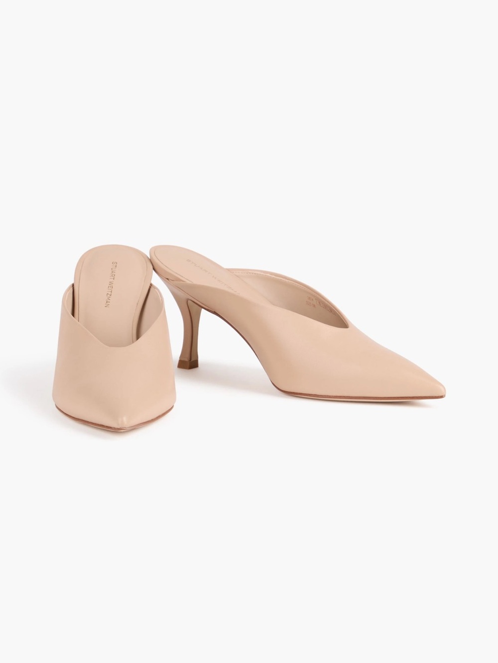 STUART WEITZMAN
Lulah leather mules Natural women size 6.5 ( store display) $345